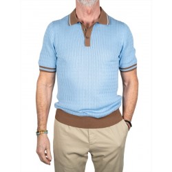 POLO BOUTONNE EN MAILLE...