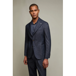 VESTE BLEUE EN LAINE, COTON...