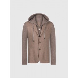 VESTE EN FLANELLE ET MAILLE...