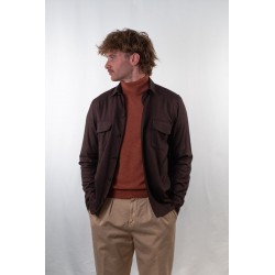 SURCHEMISE MARRON EN COTON...